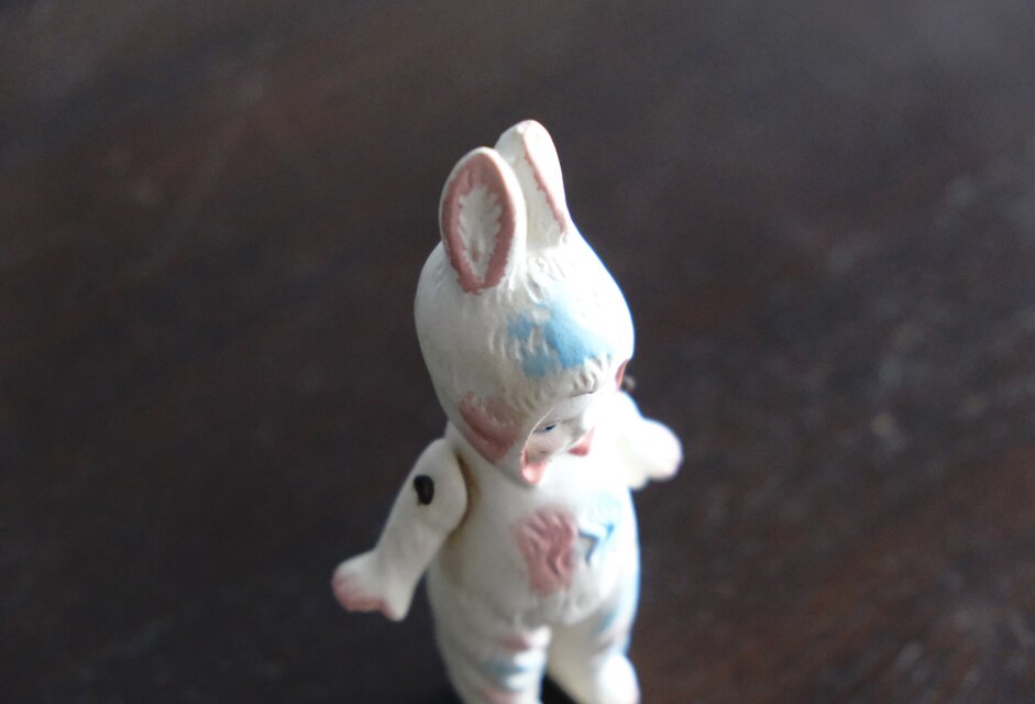 ビスク ドール ミニョネット 女の子 うさぎ フランス アンティーク