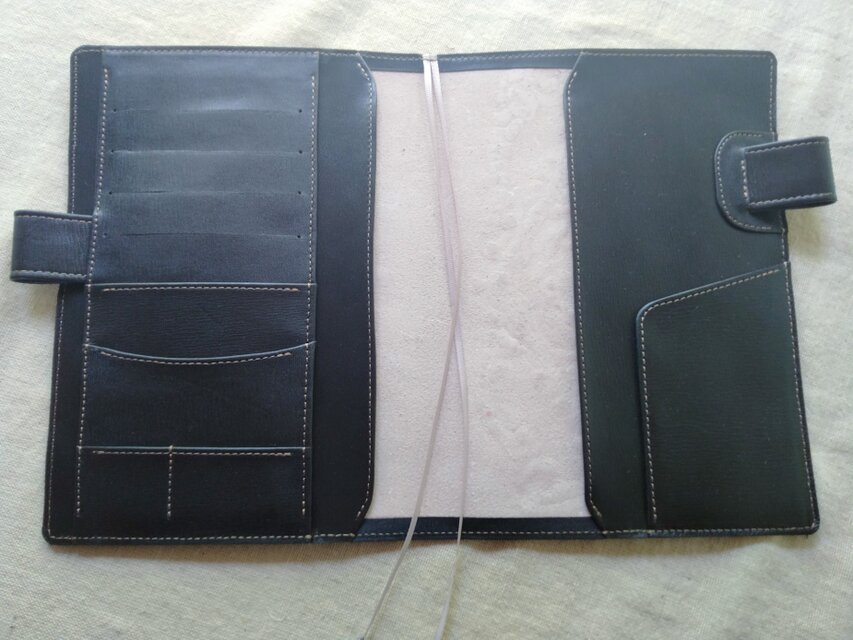 ほぼ日手帳カズン対応 A5サイズ手帳カバー レザー 刻印＆拭き染め