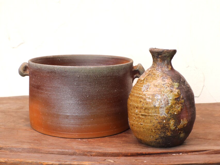 備前焼 徳利と徳利クーラーのセット t-149 | iichi 日々の暮らしを