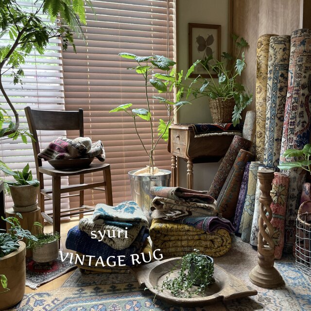 94×214 コーラルピンク 擦れ オリエンタルな柄 トルコヴィンテージラグ