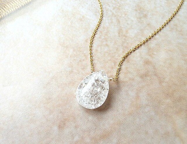 クラッククリスタル ネックレス | iichi 日々の暮らしを心地よくする