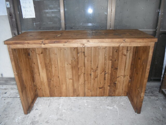 なりゆきち☆グレー☆レジカウンターテーブル【1200】カントリー家具