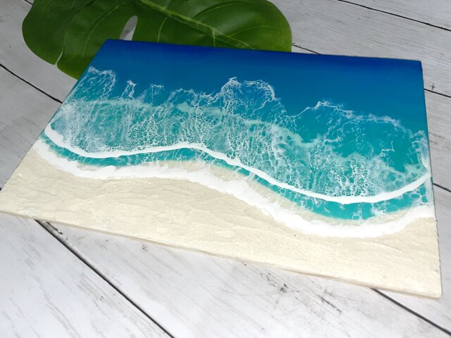 オーシャンアート 波レジンアート 海【長方形 R-02】 | iichi 日々の