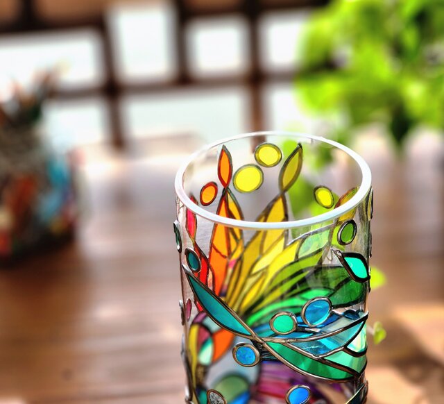 受注『あがいてぃーだ』グラスアートガラス花瓶 | iichi 日々の暮らし