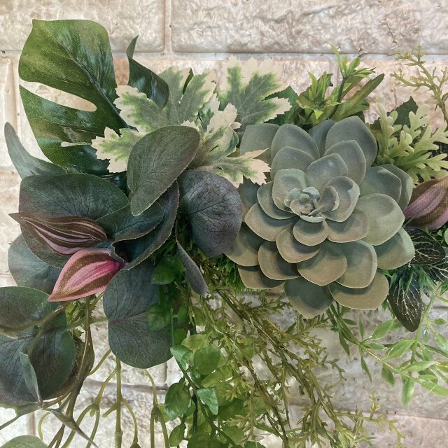 光触媒 人工観葉植物 ウォールグリーン フェイクグリーン 壁掛け855105