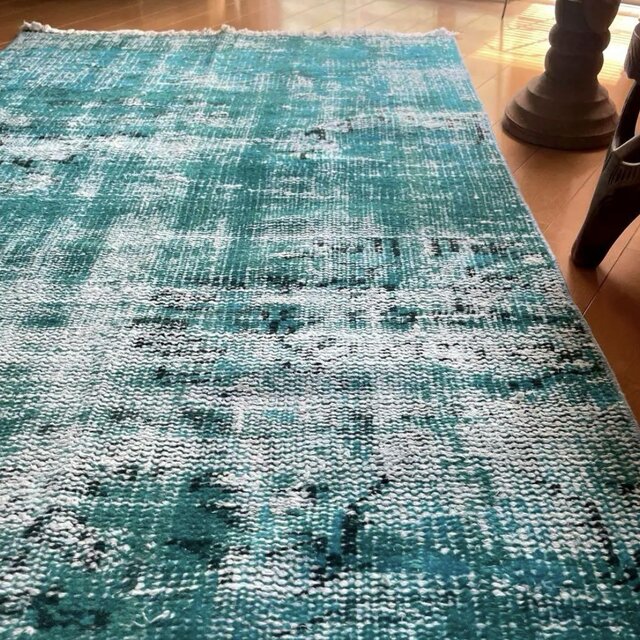 75×157 ターコイズブルーグリーン オーバーダイ トルコヴィンテージ