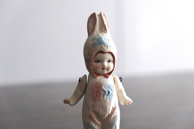 とってもおチビちゃん ウサギ ビスクドール ドイツアンティーク 新作