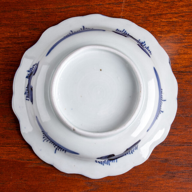 古伊万里 染付 楼閣山水文 平鉢皿 江戸後期 D204 | iichi 日々の暮らし
