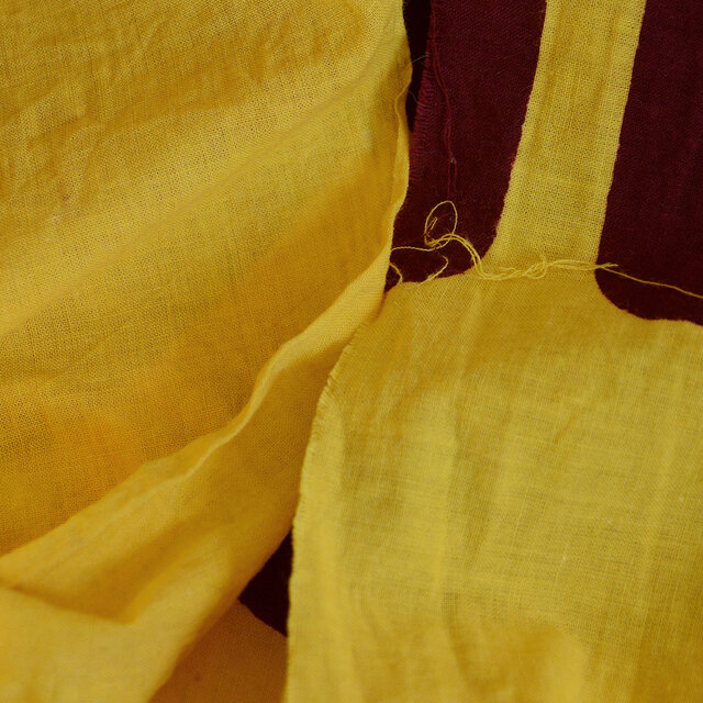 のぼり旗 幟 古布 木綿 昭和レトロ 漢字 リメイク素材 ジャパン