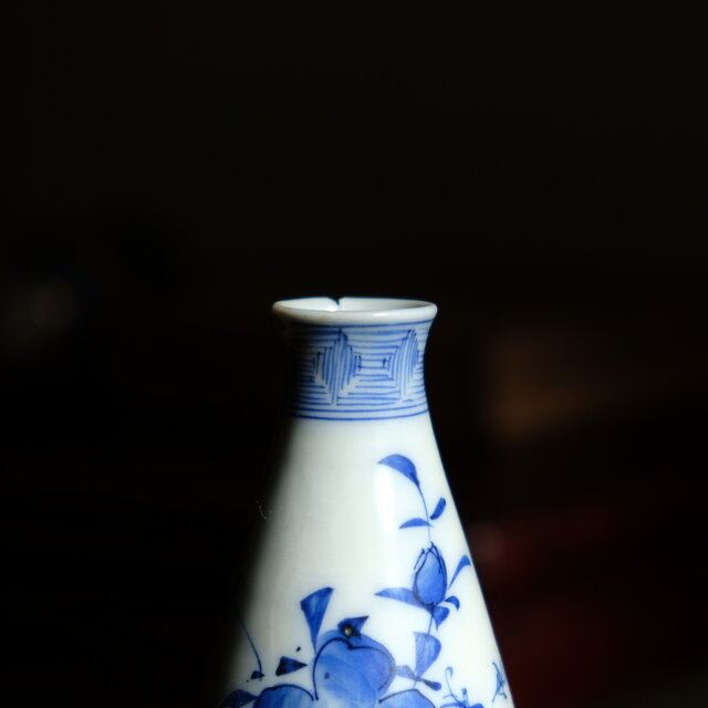 鮮やかな青◇一輪挿しに 伊万里 染付徳利 花瓶 インテリア 古民家 花器