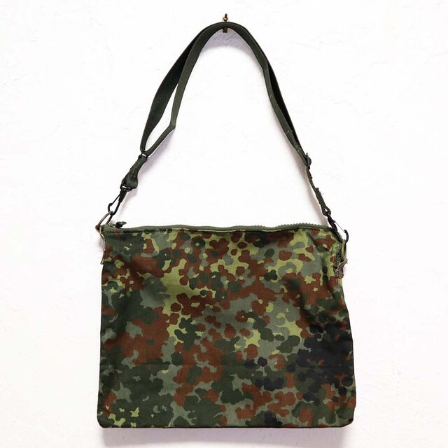 ドイツ軍カモフラージュサコッシュ・迷彩柄テント ミリタリー