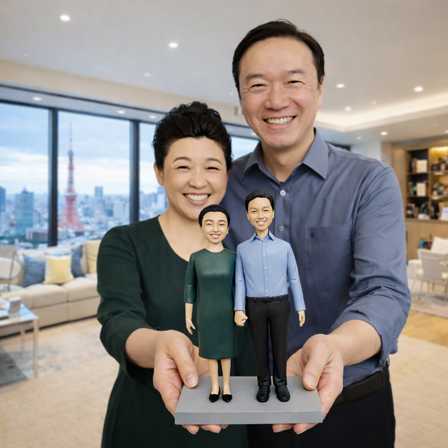 写真から作るオーダーメイドフィギュア｜結婚祝いにそっくり似顔人形