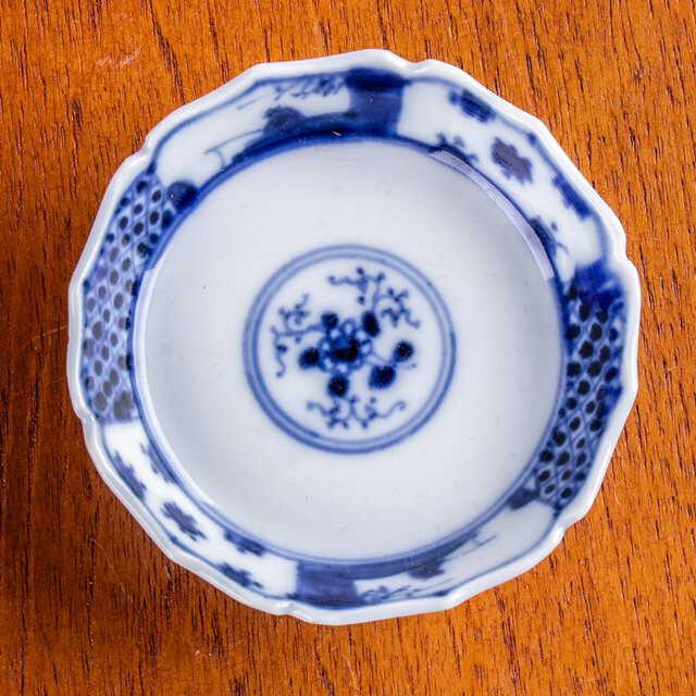 古伊万里 染付更紗山水文小皿 豆皿 明治時代 E1431B | iichi 日々の