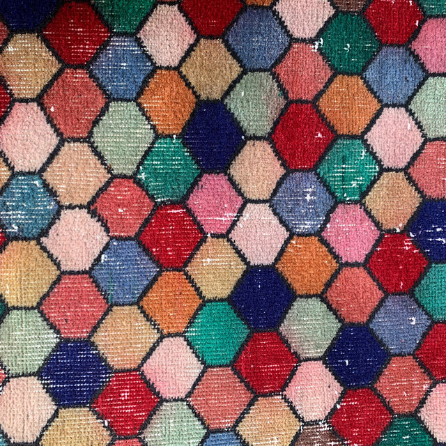 カラフル モロッカンタイル 超レア167×88 均等柄 トルコヴィンテージ