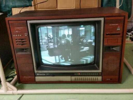 ☆無料で差し上げます☆昭和レトロ♪ナショナル製ブラウン管カラー