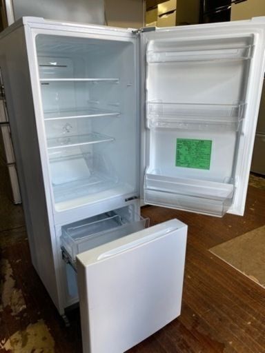 市内配送無料2022年式yselect YRZF15J ヤマダオリジナル 2ドア冷蔵庫