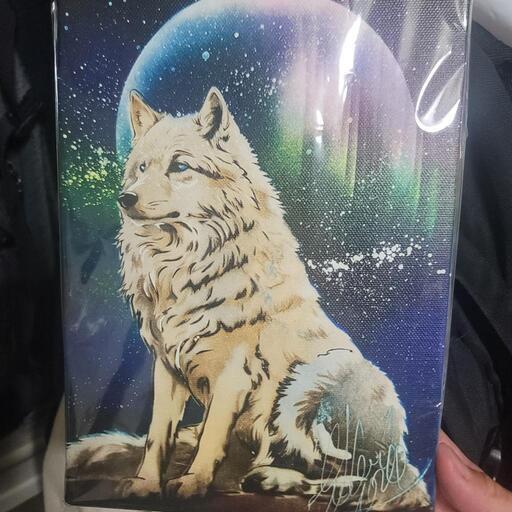 スプレーアートエデン直筆サイン付きSMキャンパス複製画 (にゃっき