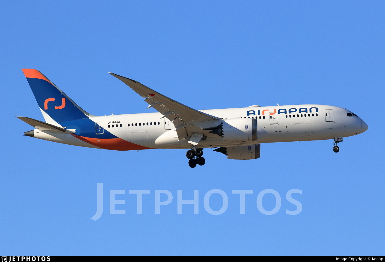 JA803A | Boeing 787-8 Dreamliner | Air Japan | Kodap | JetPhotos