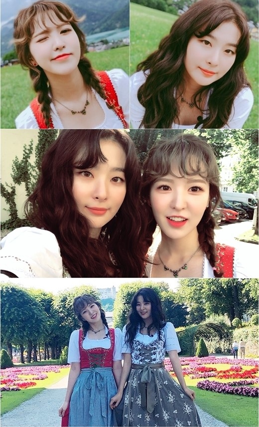 Red Velvet ウェンディ＆スルギ、まるで人形！アルプスの少女ハイジに