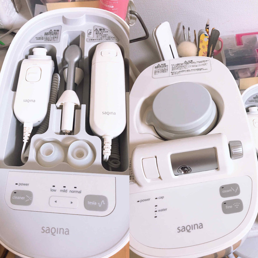 サキナピノ saqinapino 美顔器 スチーマー クリーナー テスラー