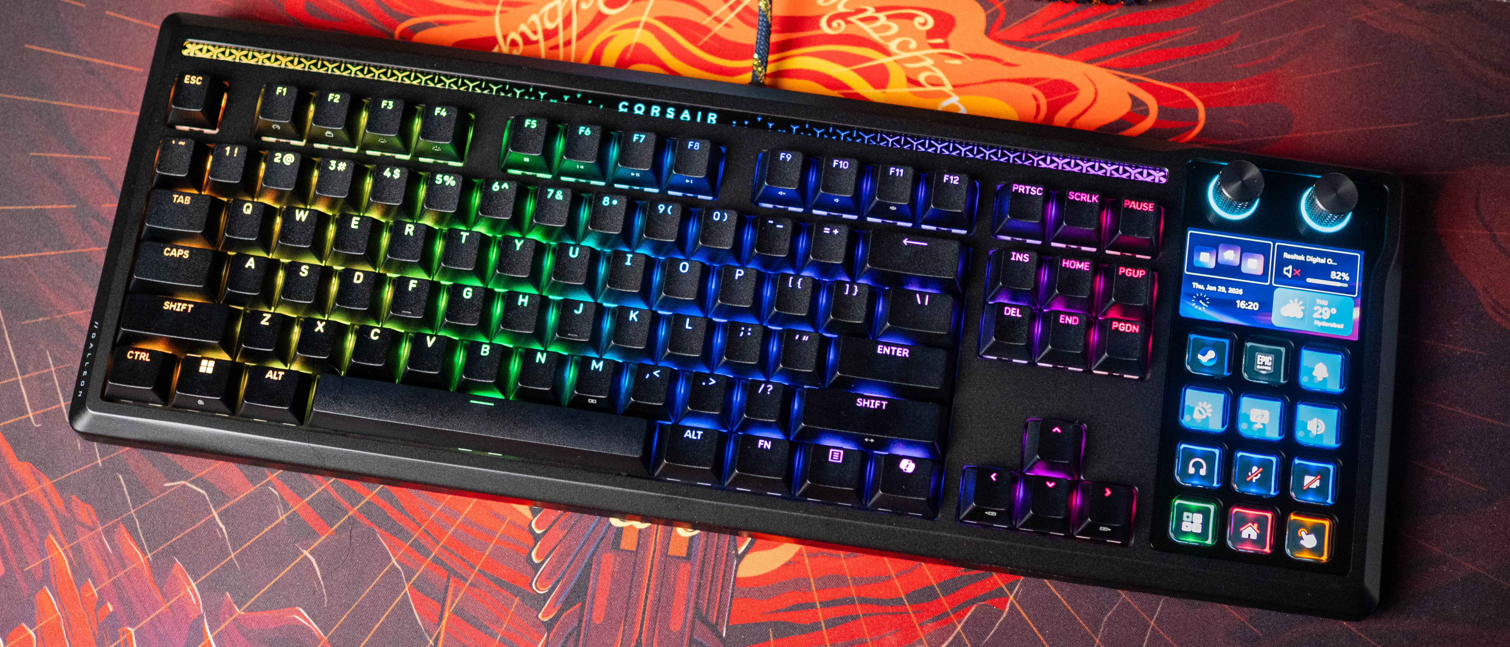Corsair Galleon 100 review: Elgato's Stream Deck in a keyboard
