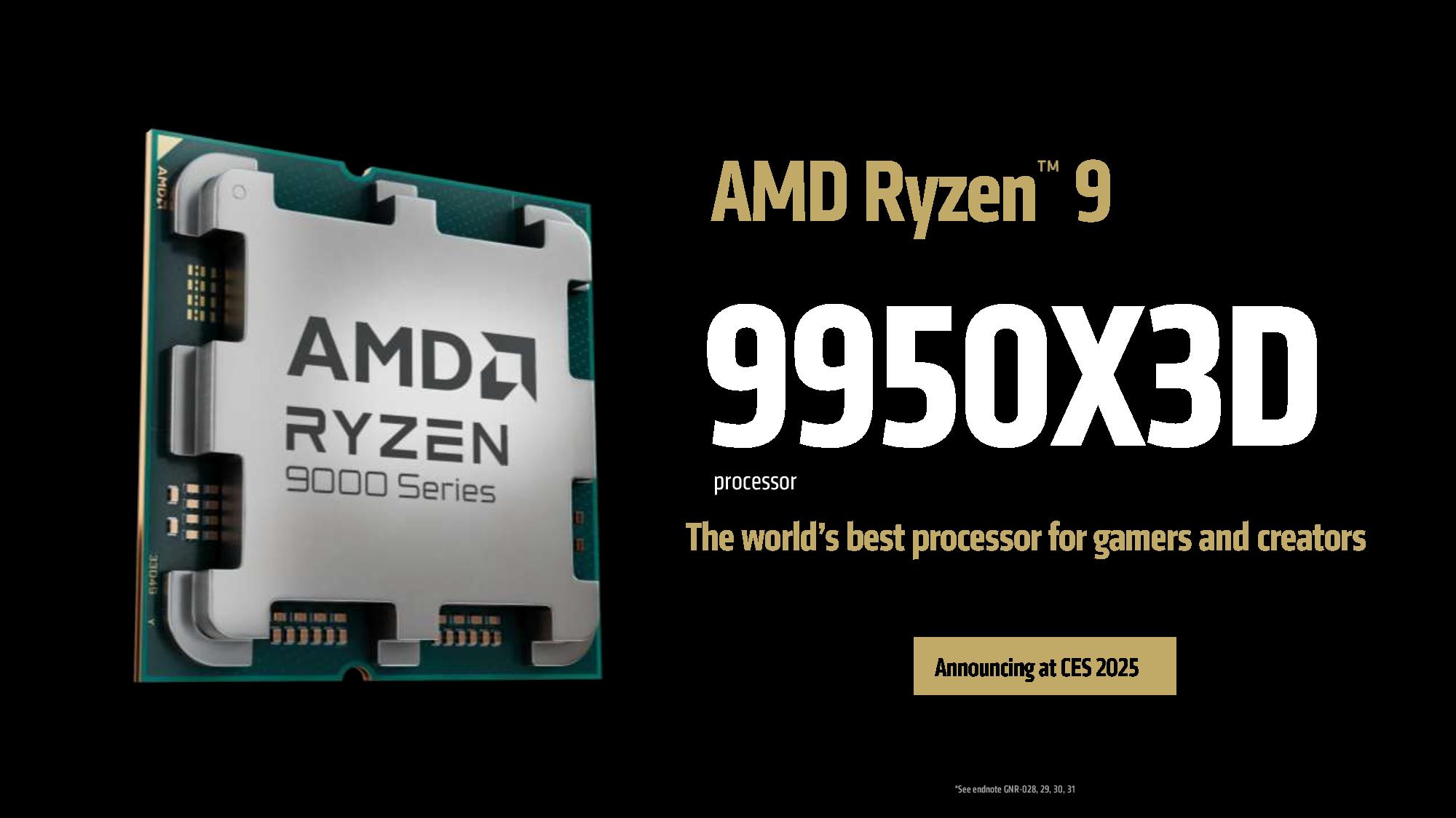 AMD launches Ryzen 9 9950X3D and 9900X3D, claims 20% faster gaming