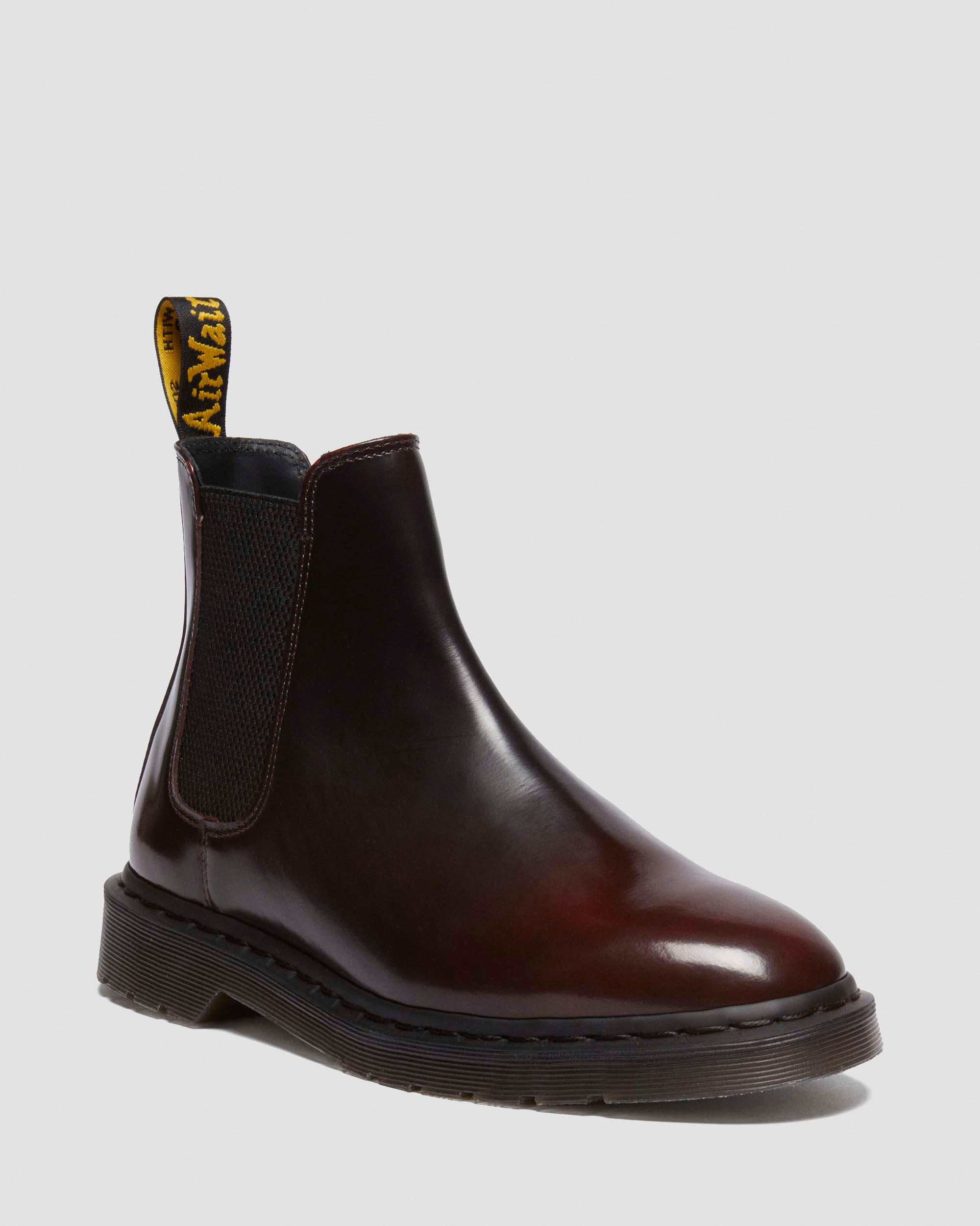 Graeme Arcadia leather Chelsea boots in Cherry Red Arcadia | Dr
