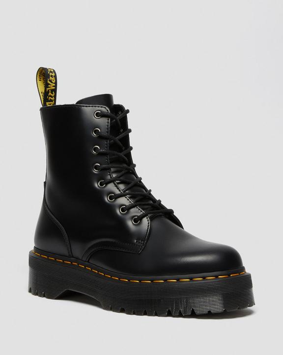 Jadon Boot Smooth Leather Platforms in Black | Dr. Martens