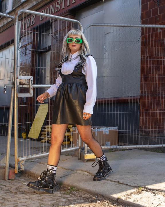 Daria Bex Lace Up Leather Boots in Black | Dr. Martens