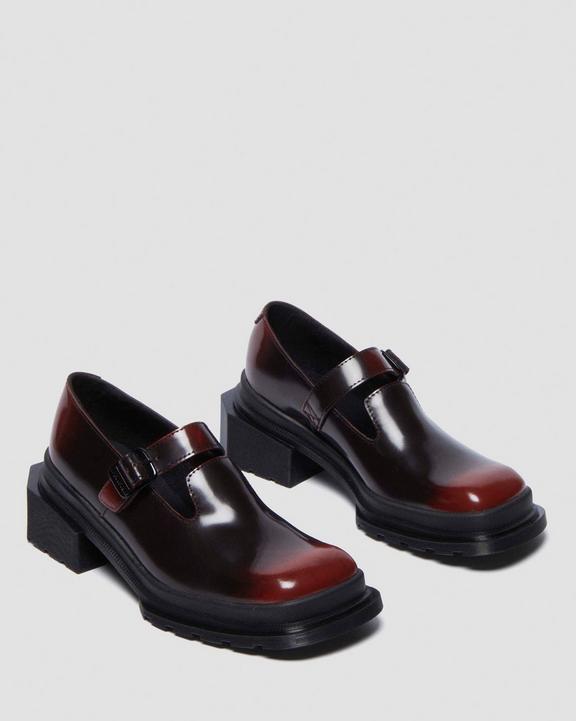 Maybole Square Toe Mary Jane Shoes in Black | Dr. Martens