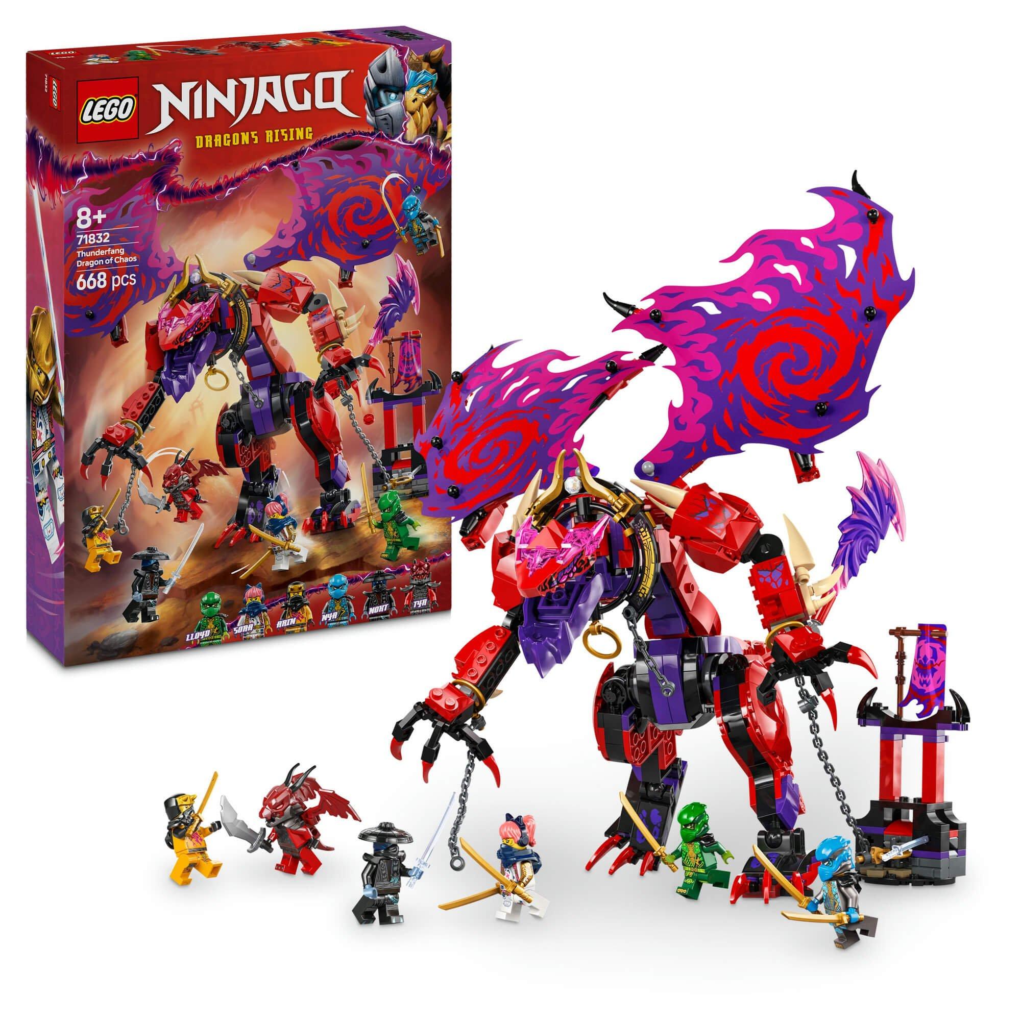 LEGO NINJAGO 71832 Thunderfang Dragon of Chaos Set | Sports Direct
