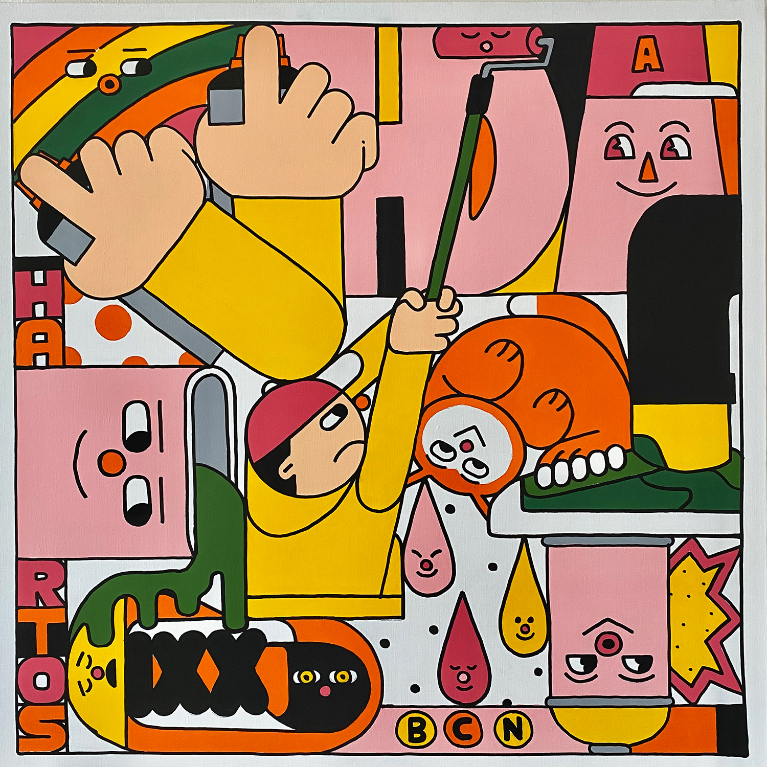 Carhartt WIPらとのコラボアイテムも展開。グラフィティアーティスト