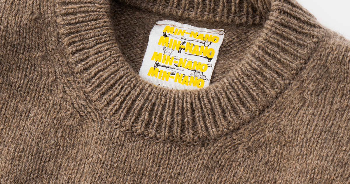 MIN-NANO × DIGAWELのエコカシミヤセーター