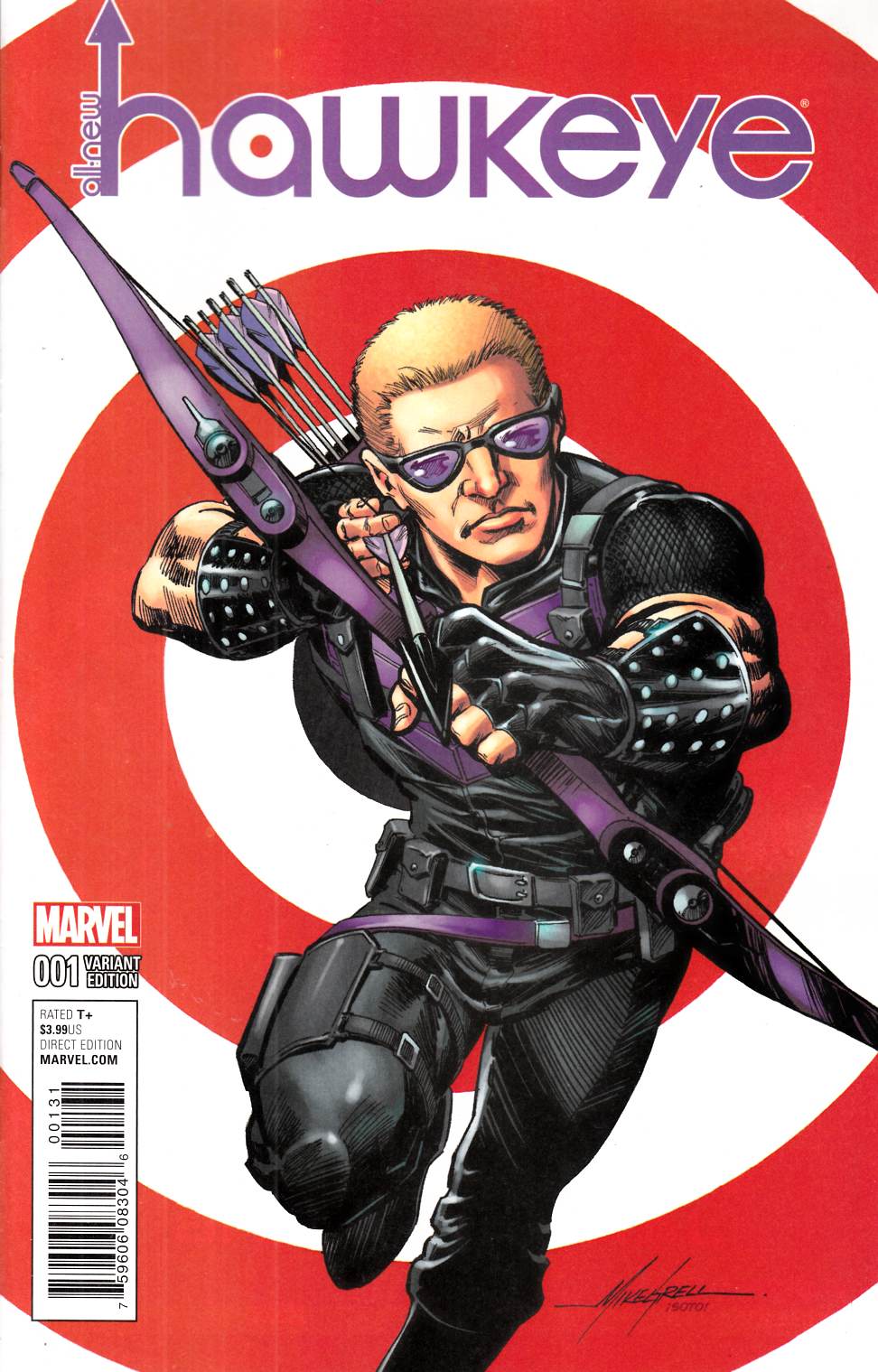 All New Hawkeye #1 Grell Classic Variant Cover [Marvel Comic