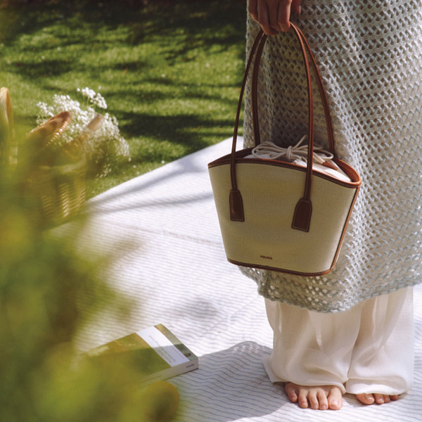 FOLNUA MINI GARDEN BAG BROWN - CANVAS | ファッション通販サイト NUGU