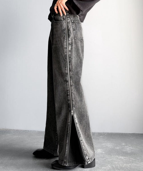 これ1本で実質3本分の価値。」サイドジップ使いヴィンテージ加工デニム