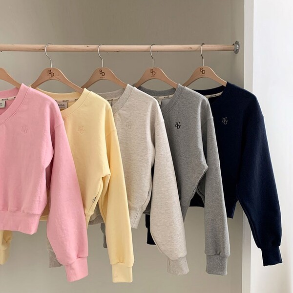 ORIGINAL) パステルVネッククロップドスウェット | ファッション通販