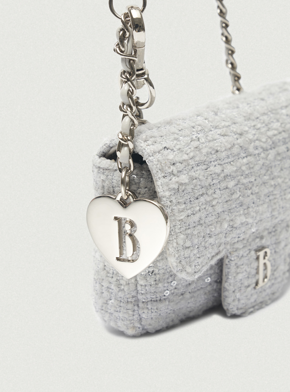 Mint Tweed Chain Belt Mini Bag | ファッション通販サイト NUGU