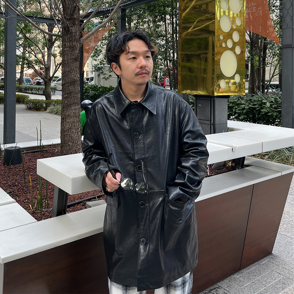 ユニセックス）ビンテージレザーハーフコート | ファッション通販