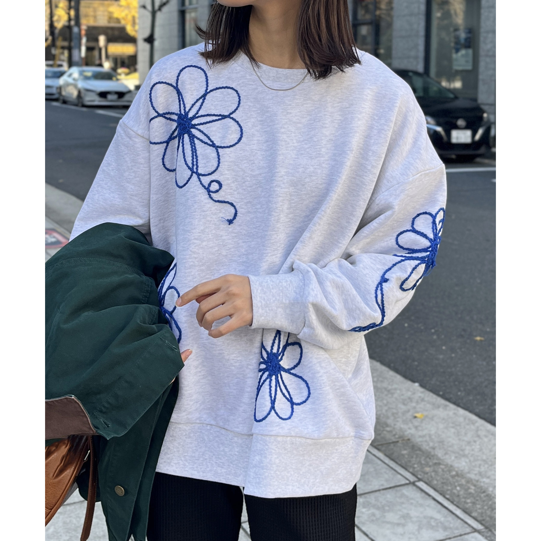 コード刺繍裏毛プルオーバー | ファッション通販サイト NUGU