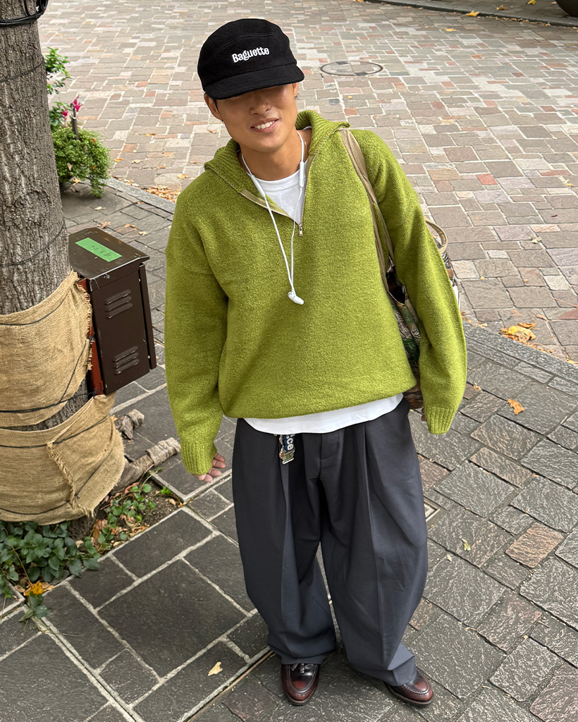 ハーフネックジップアップニット | ファッション通販サイト NUGU