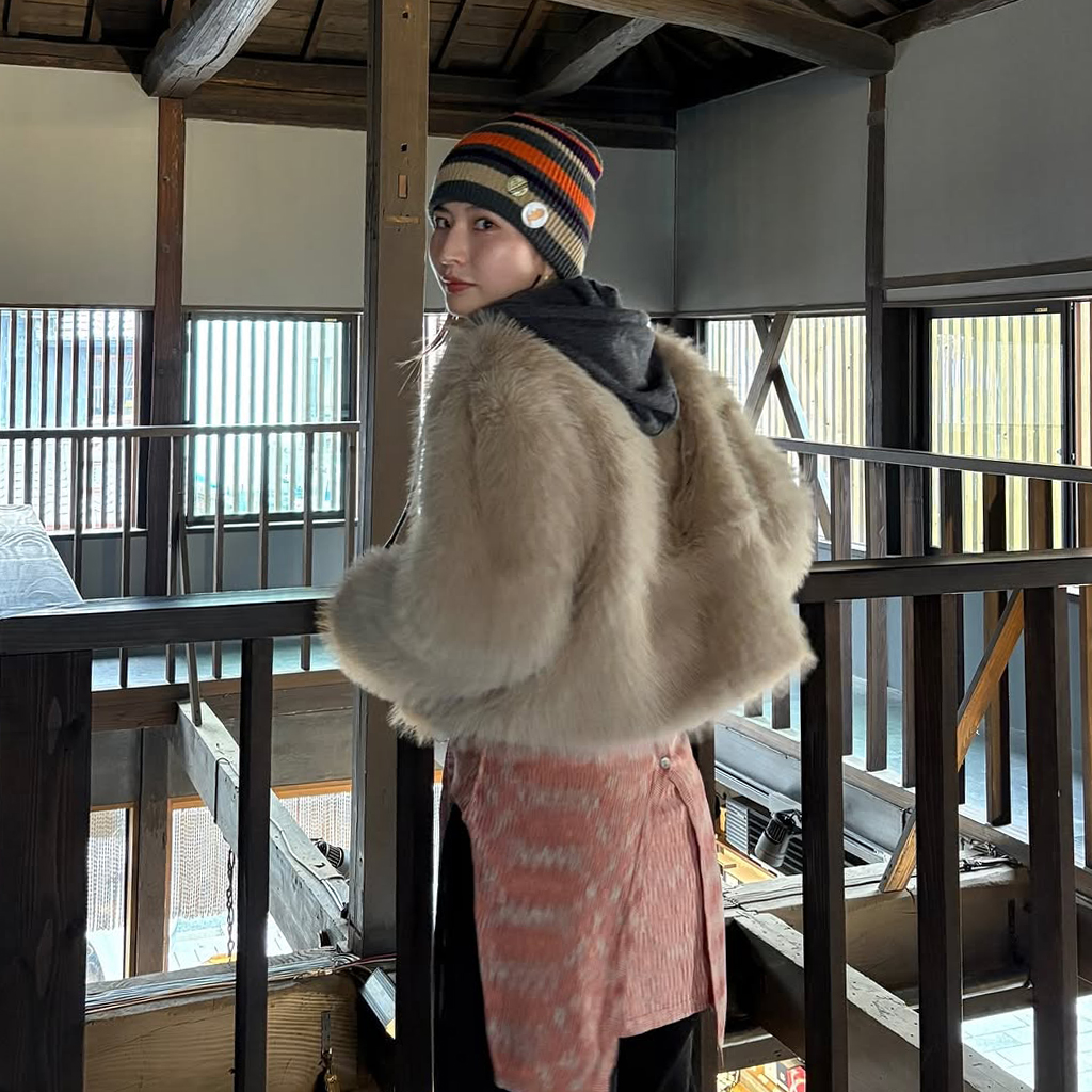 ドルガバジャケットロングヘアラビットファー襟 DOLCE&GABBANA