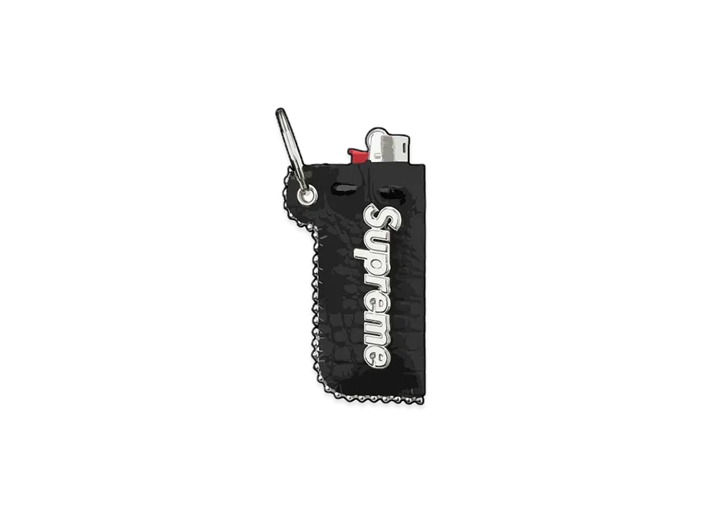 Supreme x B.B. Simon Leather Lighter Case Keychain 