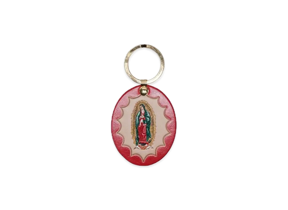 Supreme Guadalupe Leather Keychain 