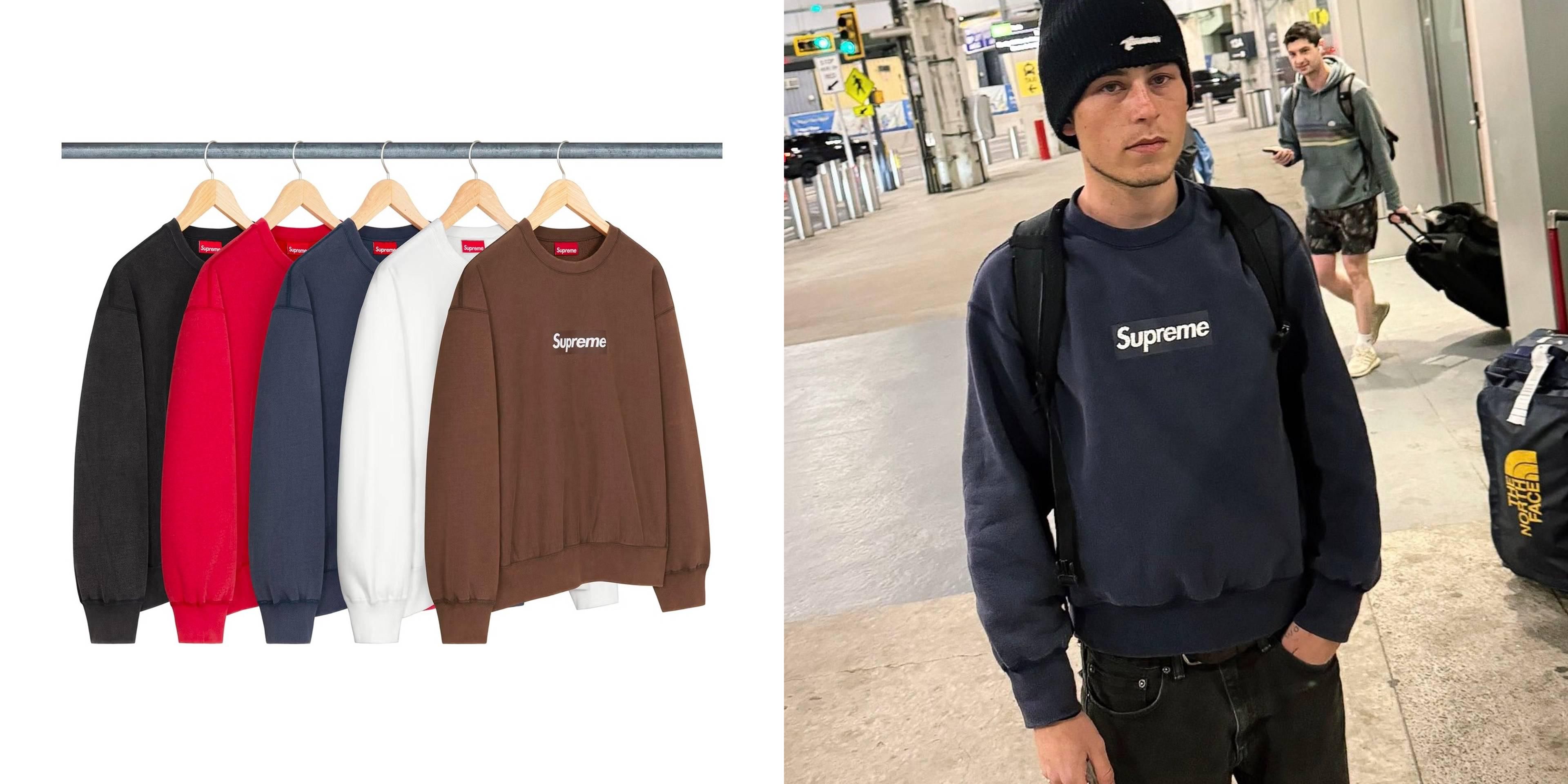 Supreme Washed Box Supreme Box Logo Crewneck Lサイズ Logo