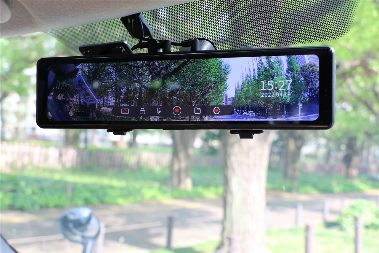 ケンウッドのデジタルルームミラー型ドライブレコーダー「DRV-EM4700