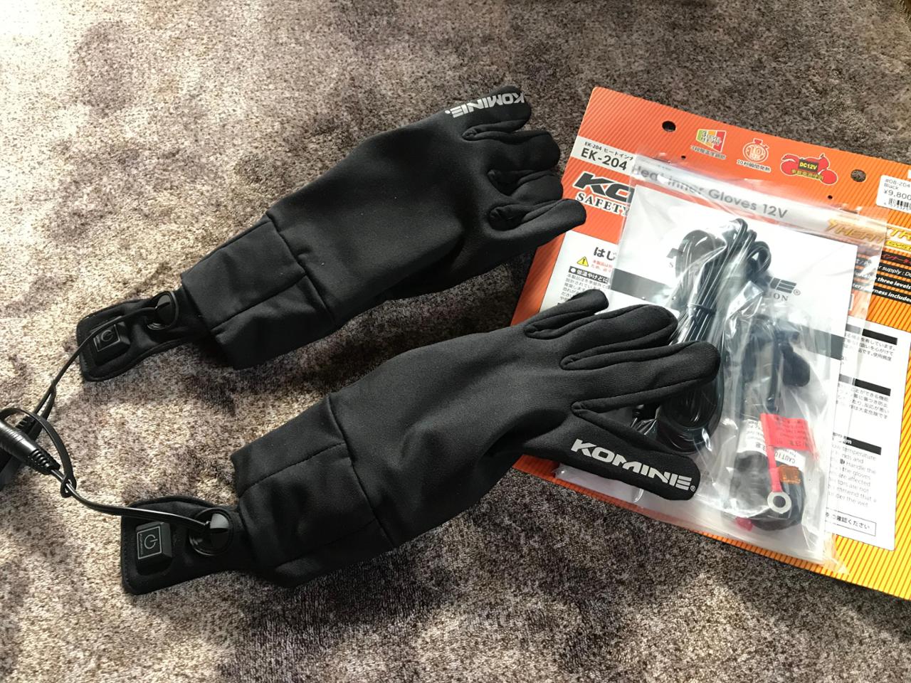KOMINE ヒートインナーグローブ12V EK-204 のパーツレビュー | Ninja