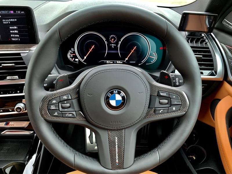 BMW M PERFORMANCE カーボンステアリングカバー&カーボンパドルシフト