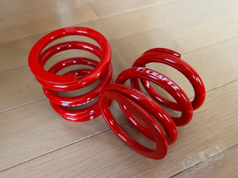 CRAFTZ ID65 H75mm ショート直巻きスプリング 10K のパーツレビュー