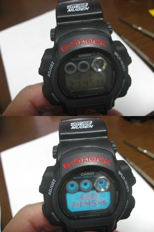 無限G-SHOCK（DW-8400マッドマン） 電池交換～取り付け（ホンダ